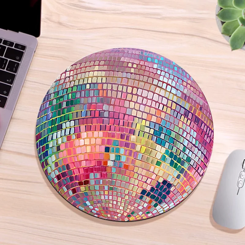 Rubber Round Pink Disco Ball M - Laptop Accessories Pink recension och pris