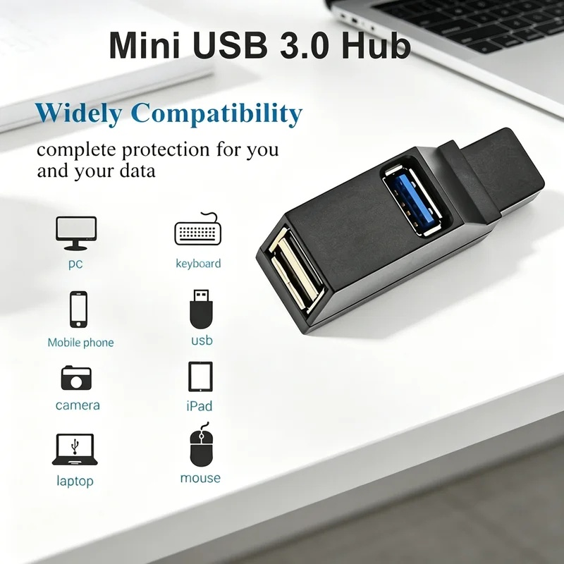 USB 3.0 2.0 Rotatable 3 Ports  - Laptop Accessories Price recension och pris