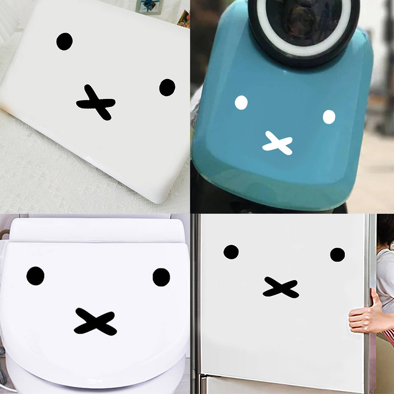 Kawaii Miffy Cartoon Emoji Car - Laptop Accessories Cover recension och pris