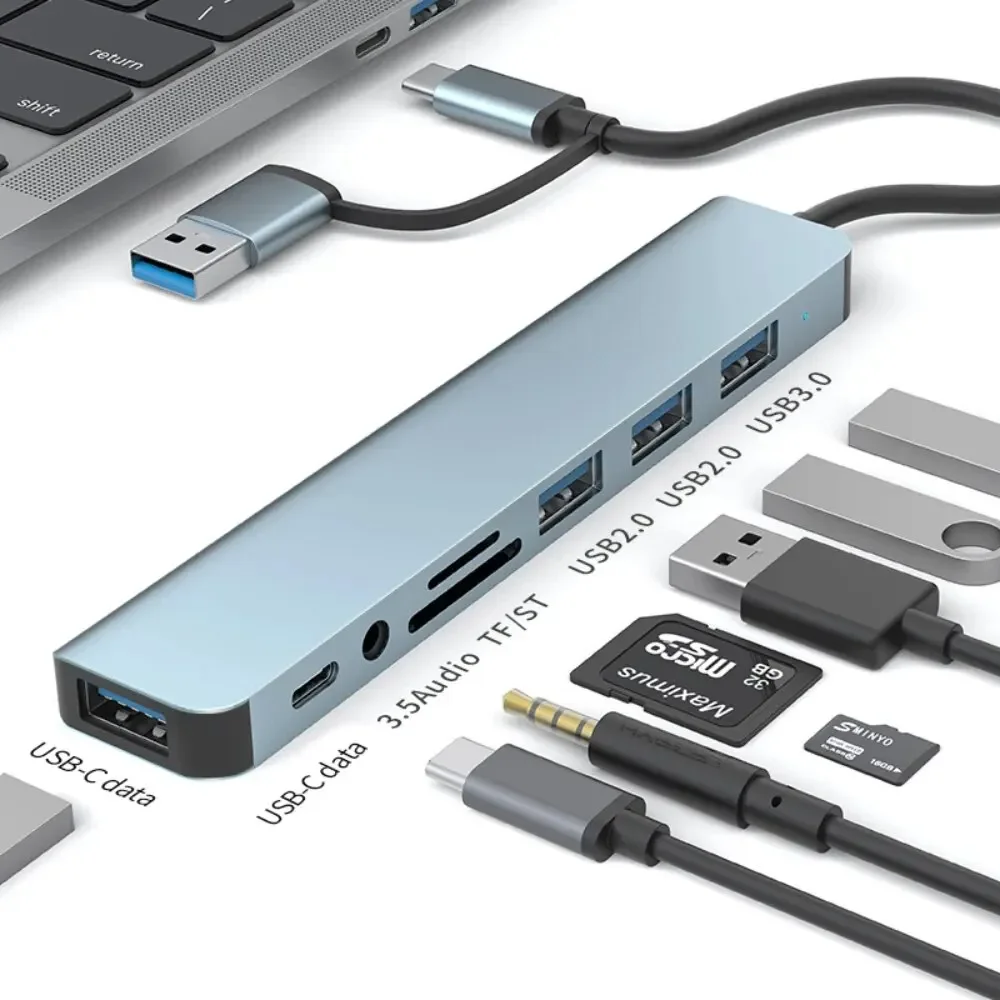 8 In 2 USB-C Hub With 3.0 SD/T - Laptop Accessories Hub recension och pris