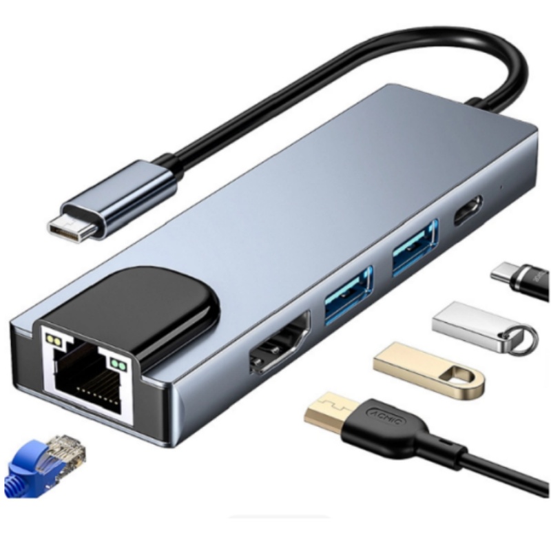 Type-C 5-in-1 Multifunctional  - Laptop Accessories Hub recension och pris