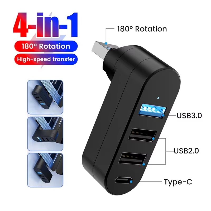 USB Hub 3.0 Mini Splitter Box  - Laptop Accessories Hub recension och pris
