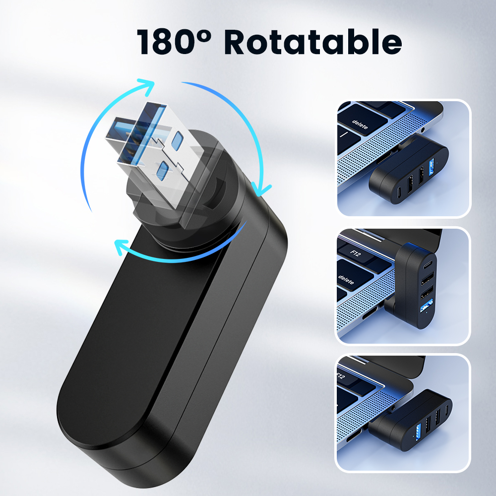 USB Hub 3.0 Mini Splitter Box  - Laptop Accessories Hub recension och pris