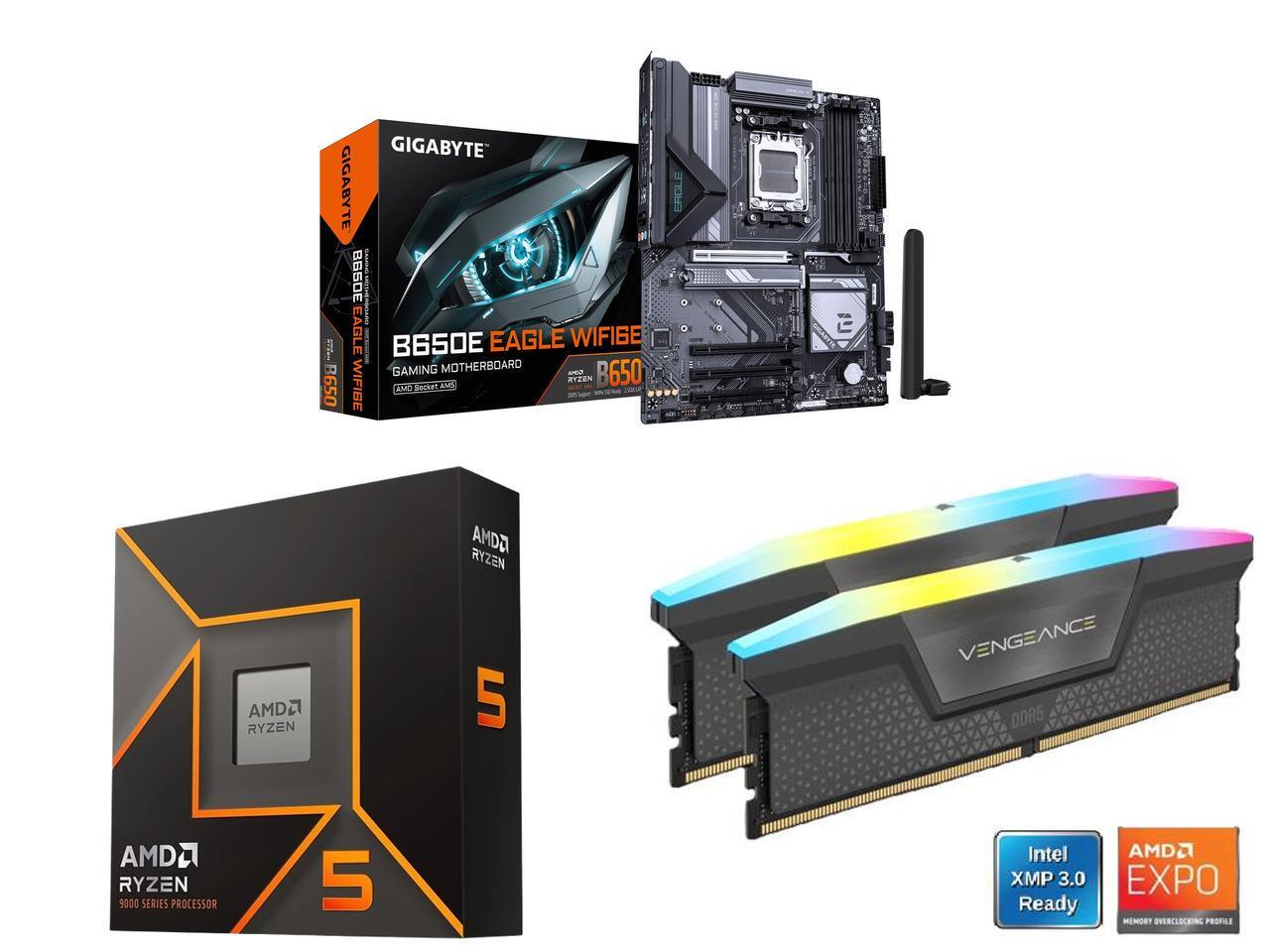 GIGABYTE B650E EAGLE WIFI6E AM - Corsair Ram Vengeance 16Gb recension och pris